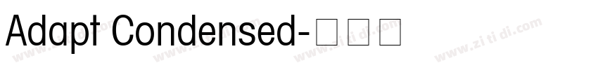Adapt Condensed字体转换